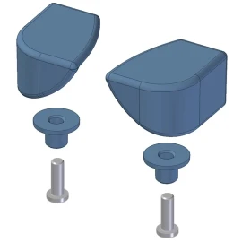 Corner Cap Kit Blue